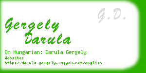 gergely darula business card